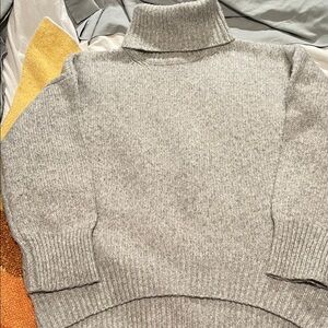 Topshop oversized Gray Turtleneck Sweater